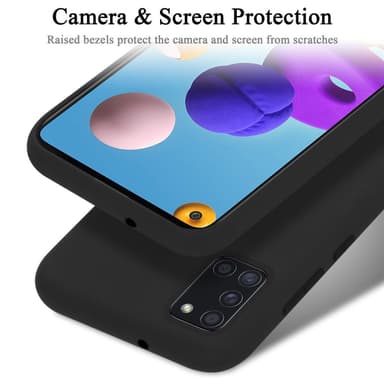 Samsung Galaxy A21s silikondeksel case (svart)