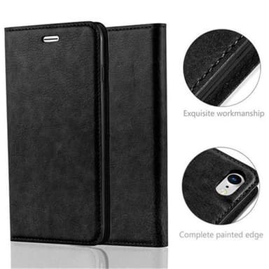 iPhone 7 / 7S / 8 / SE 2020 lommebokdeksel case (svart)