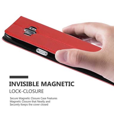 Samsung Galaxy A8 2015 lommebokdeksel cover (rød)