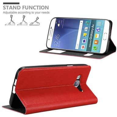 Samsung Galaxy A8 2015 lommebokdeksel cover (rød)