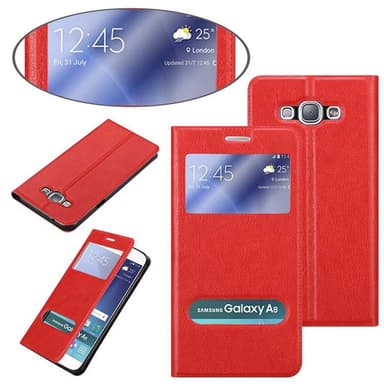Samsung Galaxy A8 2015 lommebokdeksel cover (rød)