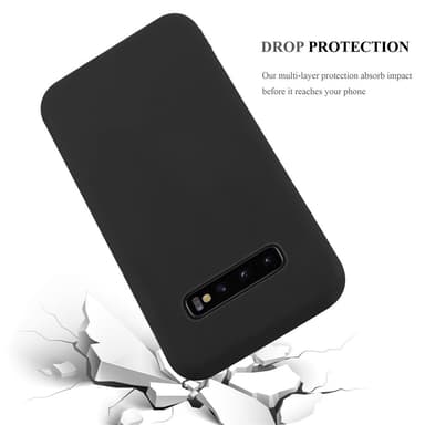 Deksel Samsung Galaxy S10 PLUS Silikon cover (svart)