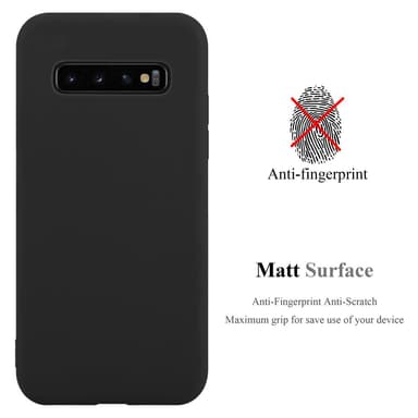 Deksel Samsung Galaxy S10 PLUS Silikon cover (svart)