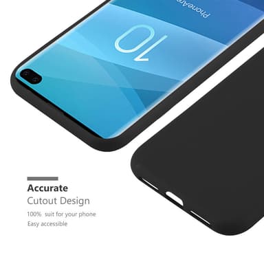 Deksel Samsung Galaxy S10 PLUS Silikon cover (svart)