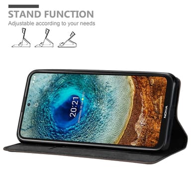 Nokia X10 / X20 lommebokdeksel case (brun)