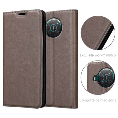 Nokia X10 / X20 lommebokdeksel case (brun)