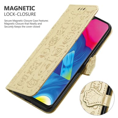 Samsung Galaxy A10 / M10 lommebokdeksel case (gold)
