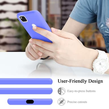 Google PIXEL 4A 5G silikondeksel case (Lilla)