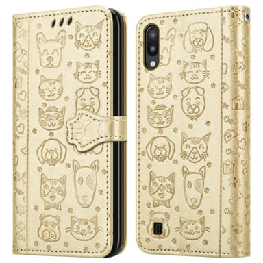 Samsung Galaxy A10 / M10 lommebokdeksel case (gold)