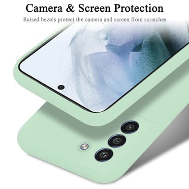 Samsung Galaxy S21 FE silikondeksel case (grønn)