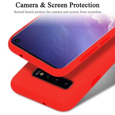 Samsung Galaxy S10 PLUS silikondeksel case (rød)