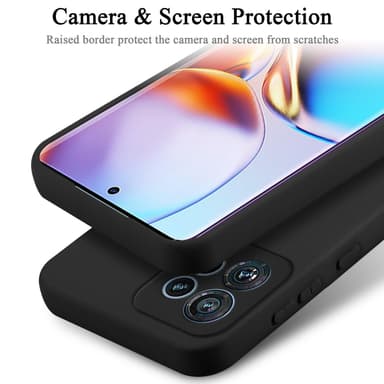 Motorola Edge 40 Pro silikondeksel case (Svart)