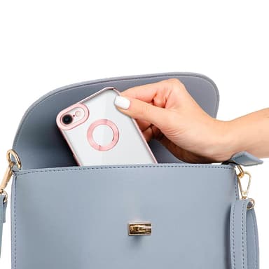 iPhone 7 / 7S / 8 / SE 2020 silikondeksel Krom case