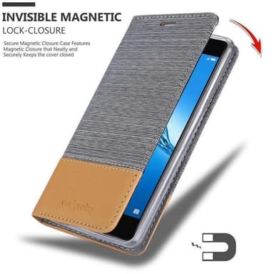 Huawei Enjoy 7 PLUS lommebokdeksel etui (grå)