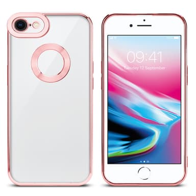 iPhone 7 / 7S / 8 / SE 2020 silikondeksel Krom case