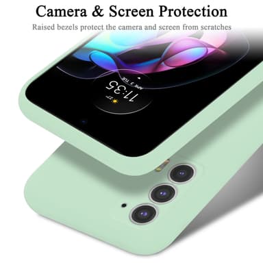 Motorola EDGE 20 silikondeksel case (grønn)