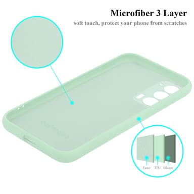 Motorola EDGE 20 silikondeksel case (grønn)