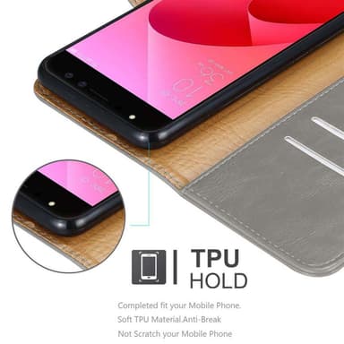 Asus ZenFone 4 Selfie PRO lommebokdeksel etui (brun)