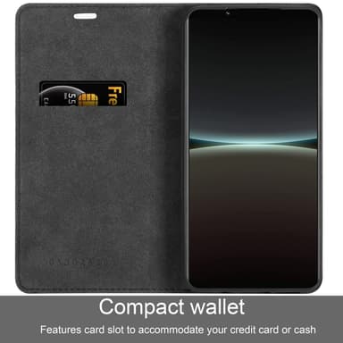 Sony Xperia 5 IV lommebokdeksel case (svart)
