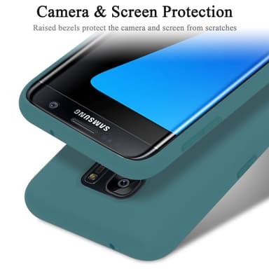 Samsung Galaxy S7 EDGE silikondeksel case (grønn)