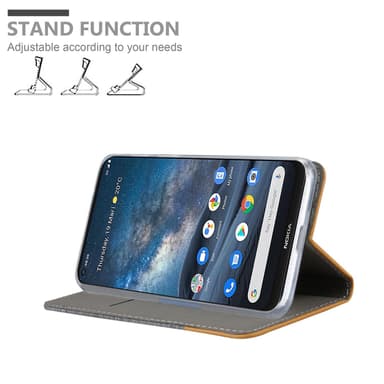 Nokia 8.3 lommebokdeksel etui (grå)