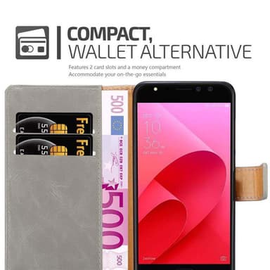 Asus ZenFone 4 Selfie PRO lommebokdeksel etui (brun)