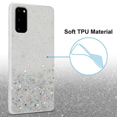 Samsung Galaxy S20 Silikondeksel Glitter