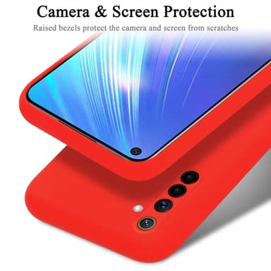 Realme 6 4G / 6s silikondeksel case (rød)