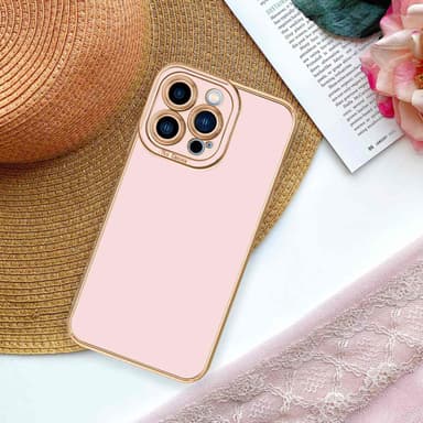 iPhone 13 PRO MAX silikondeksel cover (rosa)