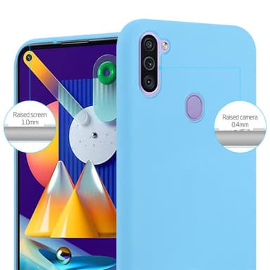Deksel Samsung Galaxy A11 / M11 Silikon cover (blå)
