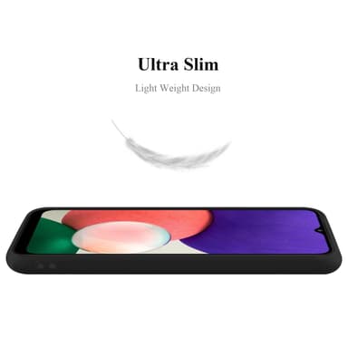 Deksel Samsung Galaxy A22 5G Silikon cover (svart)