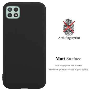 Deksel Samsung Galaxy A22 5G Silikon cover (svart)