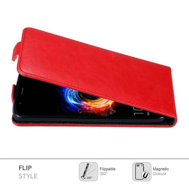 Honor 8 PRO deksel flip cover (rød)