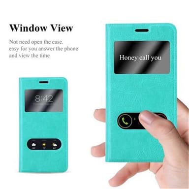 iPhone X / XS lommebokdeksel cover (turkis)