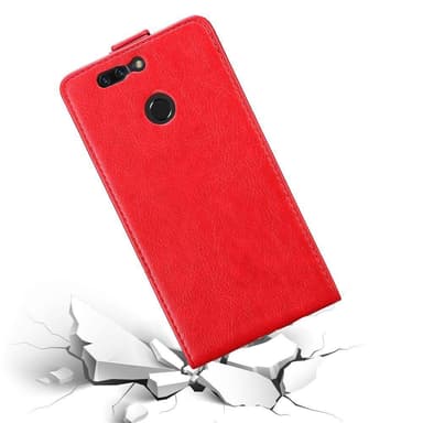 Honor 8 PRO deksel flip cover (rød)