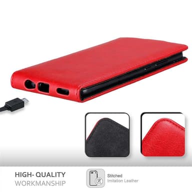 Honor 8 PRO deksel flip cover (rød)