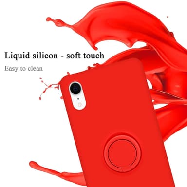 Deksel iPhone XR Ring Case (rød)