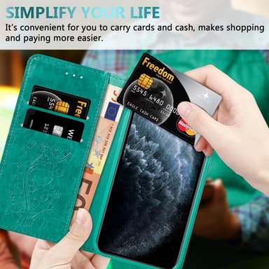 iPhone 11 PRO MAX lommebokdeksel etui (turkis)
