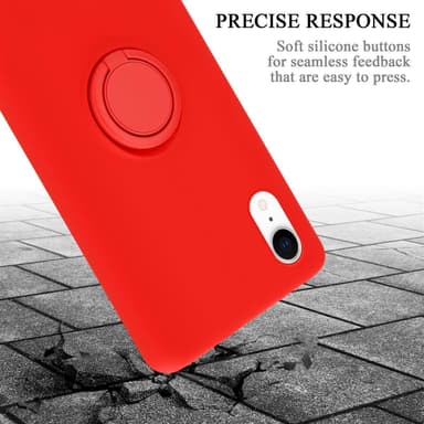 Deksel iPhone XR Ring Case (rød)