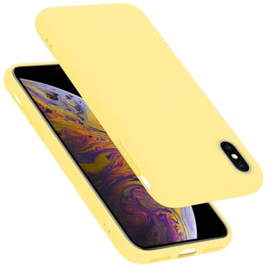 iPhone X / XS silikondeksel case (gul)