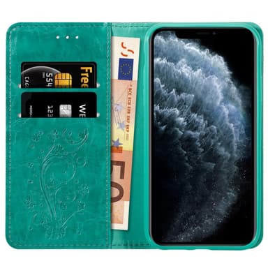 iPhone 11 PRO MAX lommebokdeksel etui (turkis)
