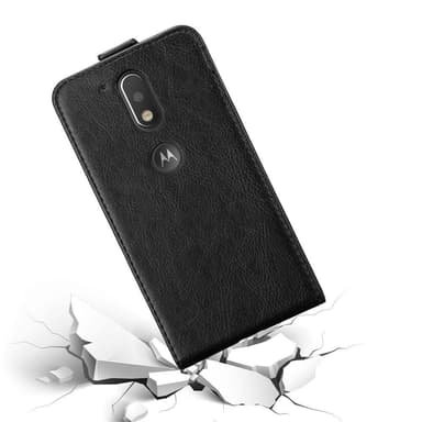 Motorola MOTO G4 / G4 PLUS deksel flip cover (svart)