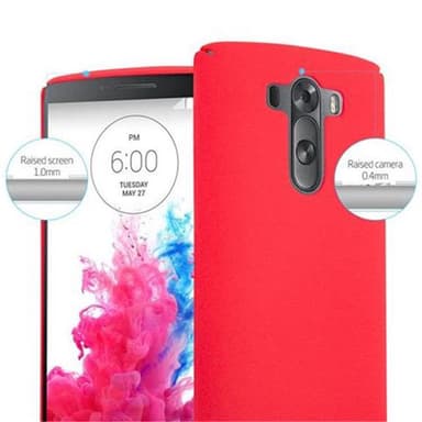 LG G3 Hardt Deksel Cover (rød)