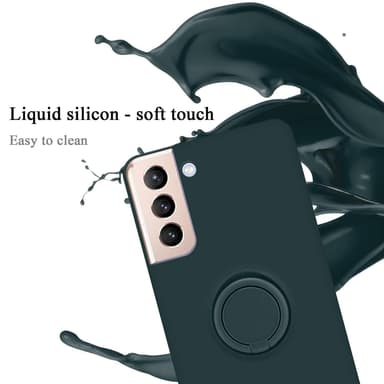 Deksel Samsung Galaxy S21 PLUS Ring Case (grønn)