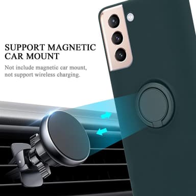 Deksel Samsung Galaxy S21 PLUS Ring Case (grønn)