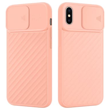 iPhone XS MAX silikondeksel case (rosa)