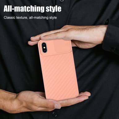 iPhone XS MAX silikondeksel case (rosa)