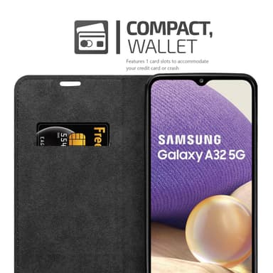 Samsung Galaxy A32 4G lommebokdeksel case (svart)