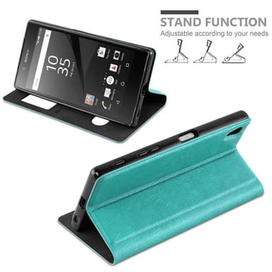 Sony Xperia Z5 PREMIUM lommebokdeksel cover (turkis)