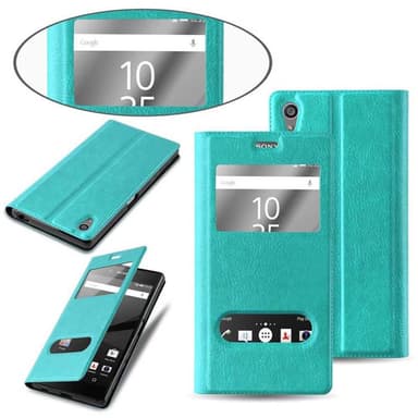 Sony Xperia Z5 PREMIUM lommebokdeksel cover (turkis)